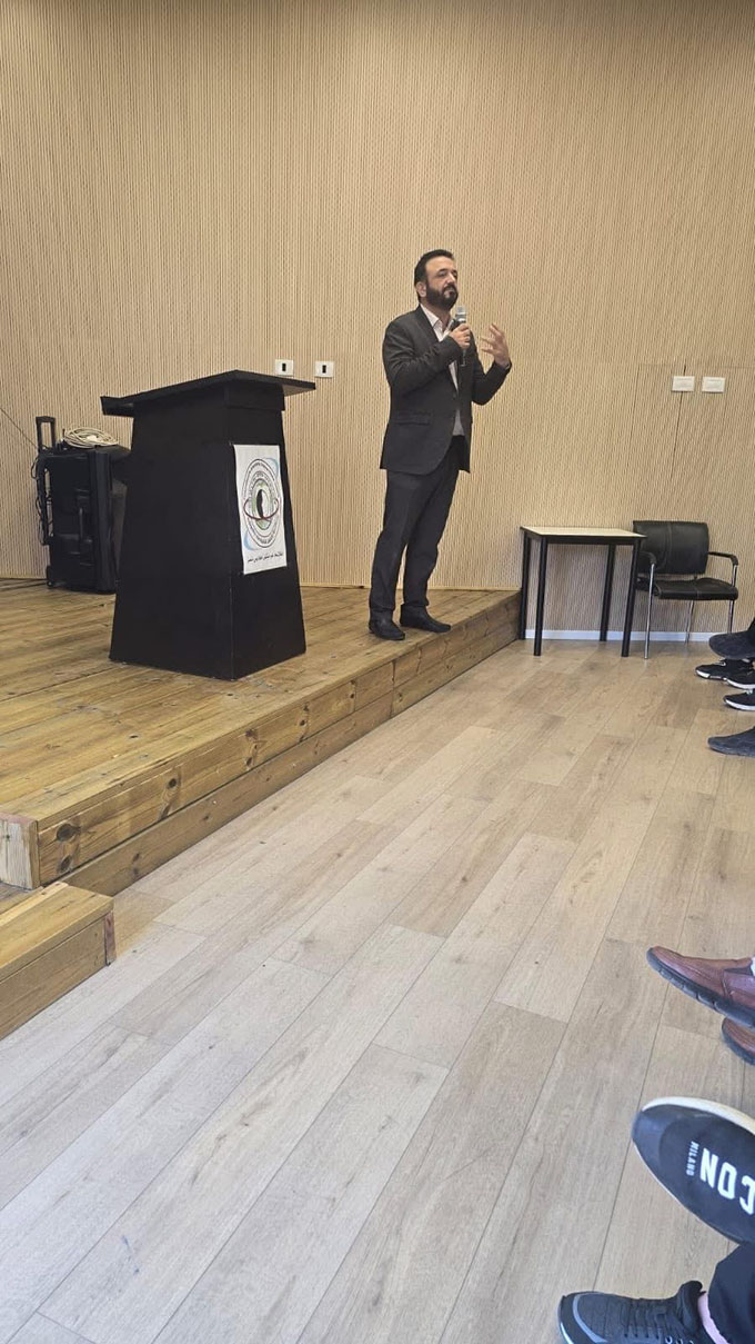 محاضرة للشيخ حسني لحام في دار التربية والعلوم - ثانوية جلجولية 